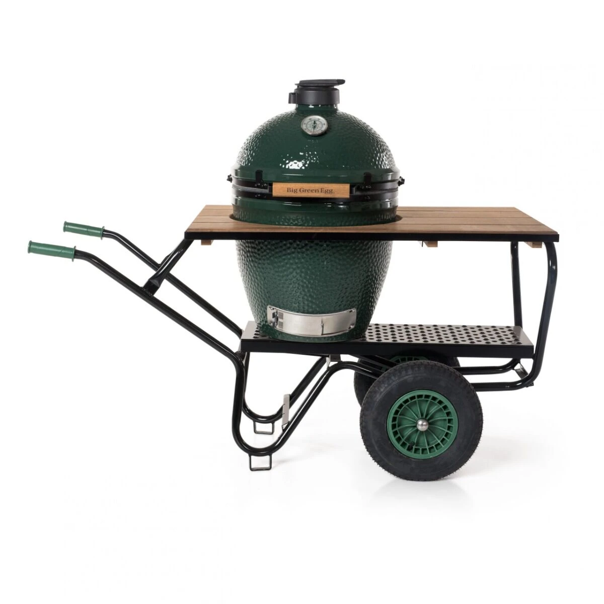 Big Green Egg Kruiwagen Met Houten Werkblad Incl. Large Barbecue 1 Big Green Egg Kruiwagen Met Houten Werkblad Incl. Large Barbecue