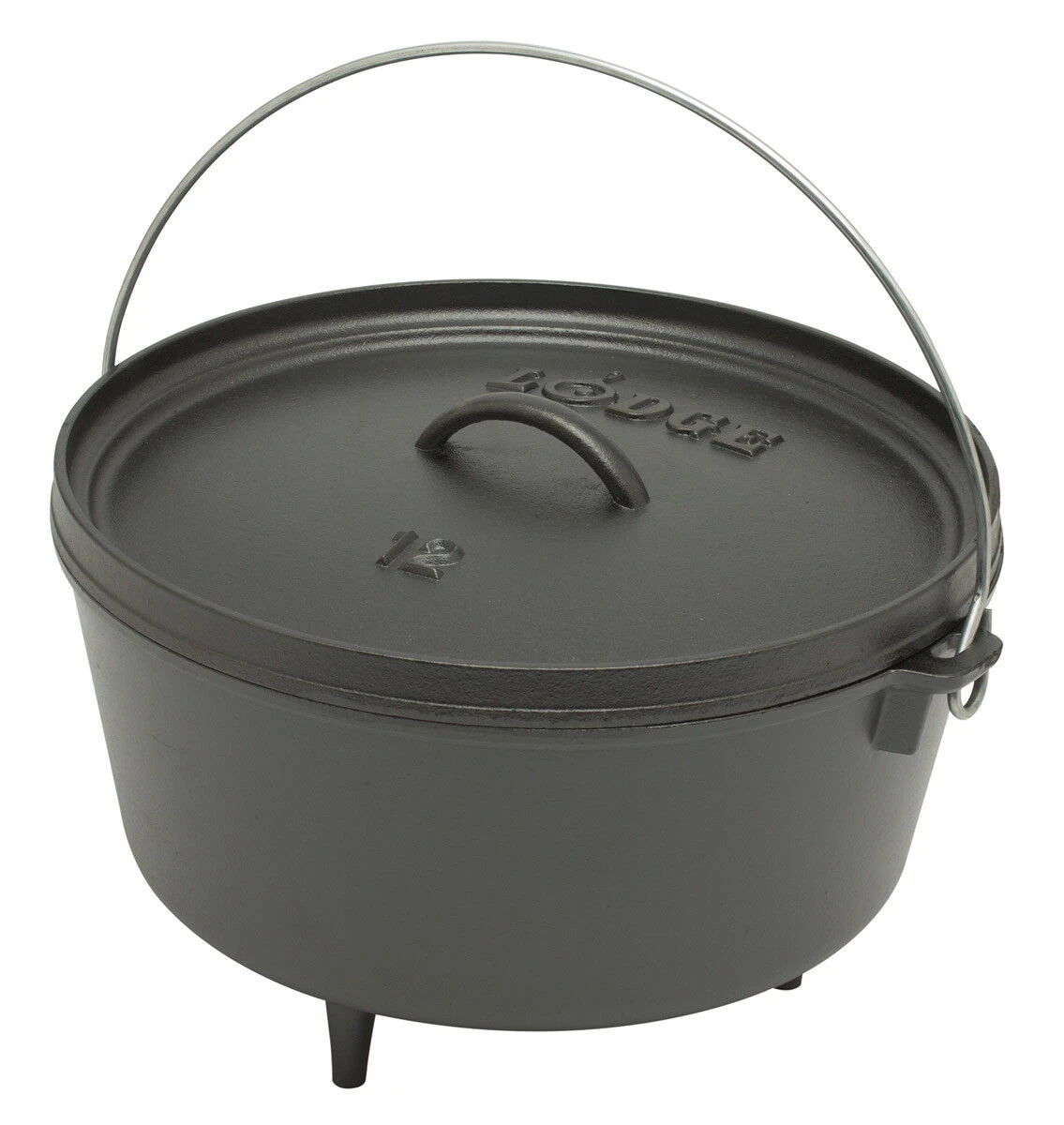 Lodge Logic Deep Camp Dutch Oven ø 30,5 Cm Gietijzer Zwart 1 Lodge Logic Deep Camp Dutch Oven ø 30,5 Cm Gietijzer Zwart