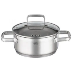 Rösle Charm Lage Kookpan Met Glasdeksel ø 20 Cm Rvs