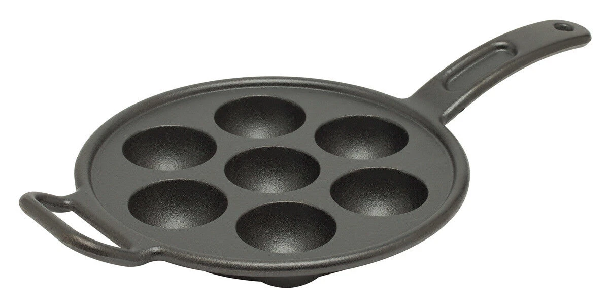 Lodge Pro-logic Aebleskiverpan ø 23 Cm Gietijzer Zwart 1 Lodge Pro-logic Aebleskiverpan ø 23 Cm Gietijzer Zwart