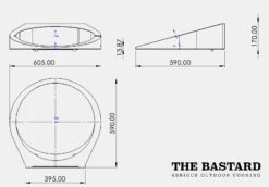 The Bastard Pizza-rotisserie Voor Large -Kamado Joe Verkoop afmetingen rotisserie