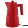 Alessi Plissé Waterkoker 1,7 Liter Kunststof Rood