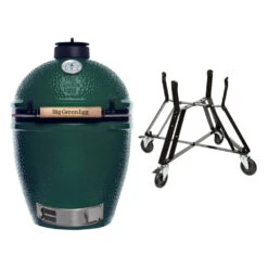 Big Green Egg Large Barbecue ø 47 Cm Keramiek Groen Met Onderstel -Kamado Joe Verkoop bge hoofd 2 large nest