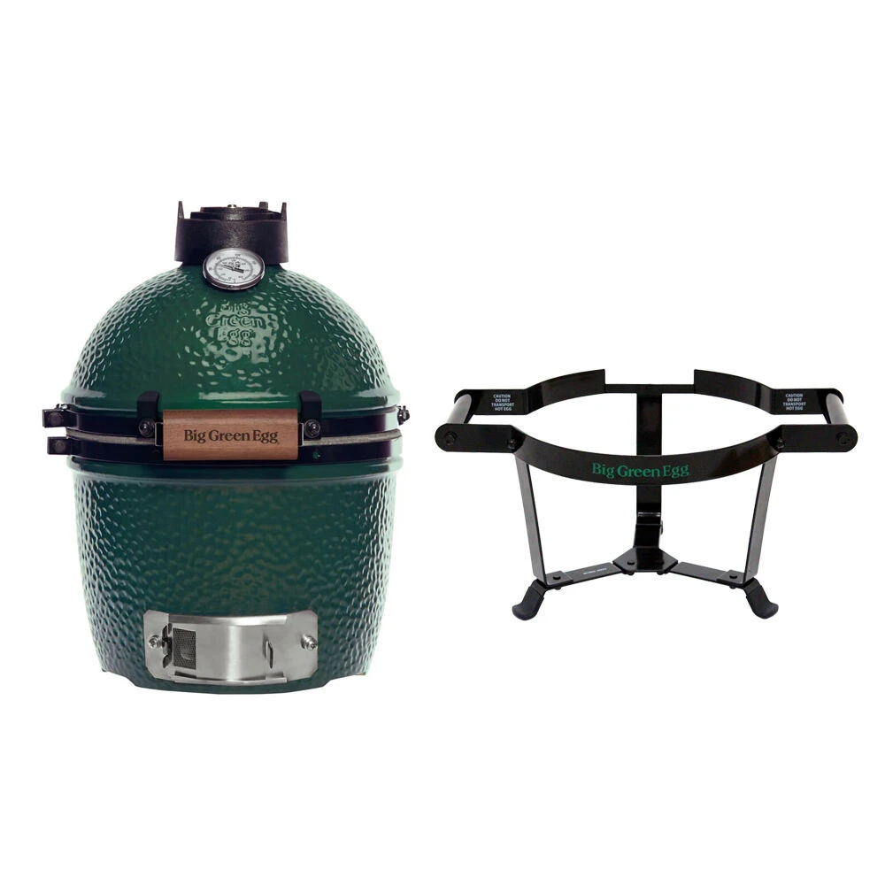 Big Green Egg Mini Barbecue ø 25 Cm Keramiek Groen Met Carrier 3 Big Green Egg Mini Barbecue ø 25 Cm Keramiek Groen Met Carrier - Afbeelding 3