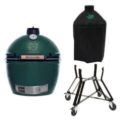 Big Green Egg Extra Large Barbecue ø 67,5 Cm Keramiek Groen Met Onderstel En Hoes -Kamado Joe Verkoop bge hoofd 2 xlarge nest cover