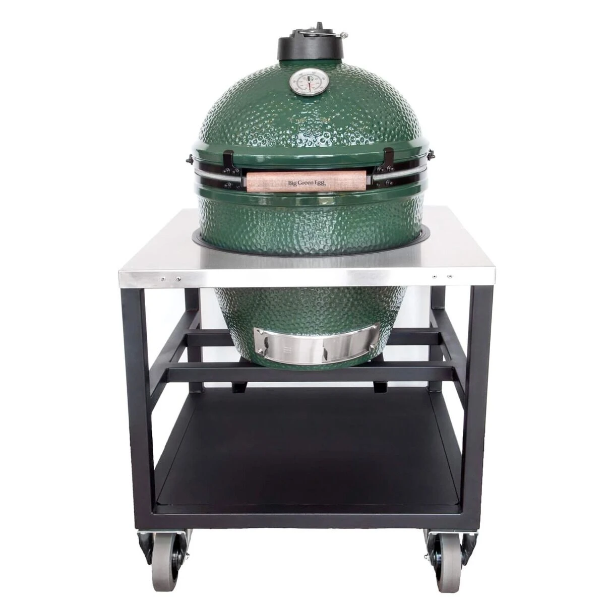 Big Green Egg Rvs Tafel Incl. Medium Barbecue 1 Big Green Egg Rvs Tafel Incl. Medium Barbecue