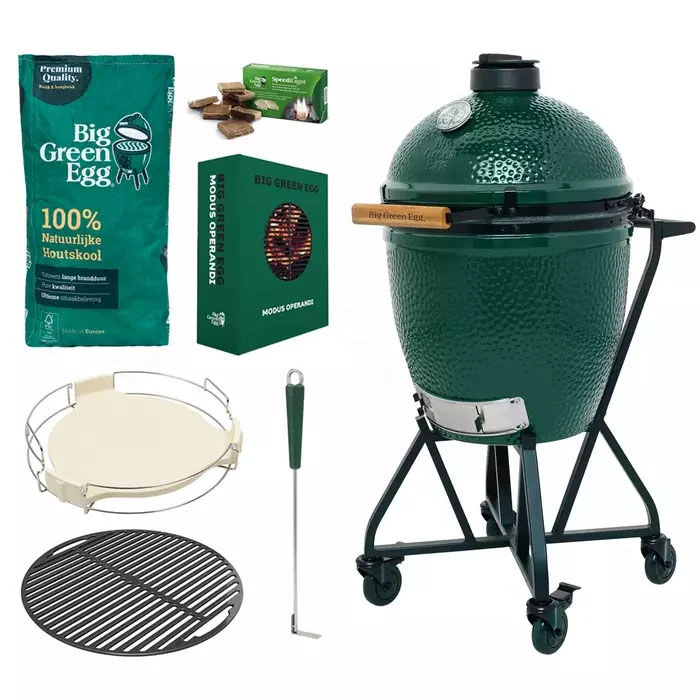 Big Green Egg Large Zomer Editie + Gratis Modus Operandi 1 Big Green Egg Large Zomer Editie + Gratis Modus Operandi
