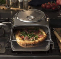Oldenhof Fernus Stovetop Pizzaoven Rvs -Kamado Joe Verkoop fernus silver sfeer