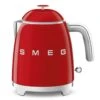 Smeg 50's Style Mini Waterkoker 800 Ml Staal Rood