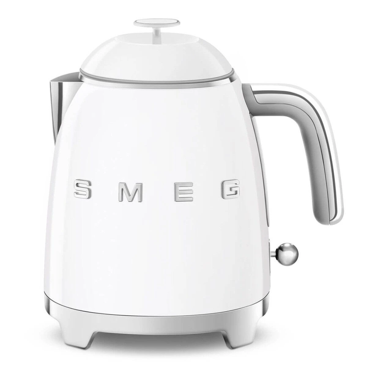 Smeg 50's Style Mini Waterkoker 800 Ml Staal Wit 1 Smeg 50's Style Mini Waterkoker 800 Ml Staal Wit