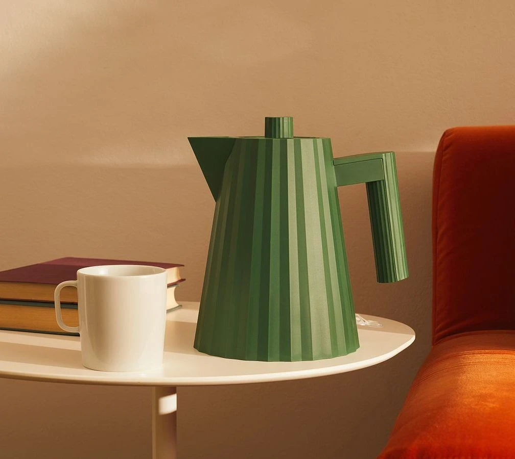 Alessi Plissé Waterkoker 1 Liter Kunststof Groen 1 Alessi Plissé Waterkoker 1 Liter Kunststof Groen