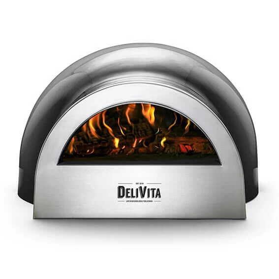 Delivita Houtgestookte Oven 59 X 59 X 39 Cm Very Black 2 Delivita Houtgestookte Oven 59 X 59 X 39 Cm Very Black - Afbeelding 2