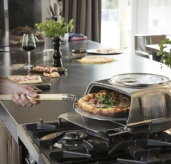 Oldenhof Fernus Stovetop Pizzaoven Rvs -Kamado Joe Verkoop pizzaschep silver