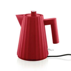 Alessi Plissé Waterkoker 1 Liter Kunststof Rood