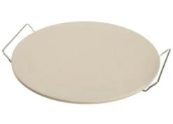 Oldenhof Pizzasteen Met Houder ø 32,5 Cm Keramiek