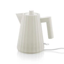 Alessi Plissé Waterkoker 1 Liter Kunststof Wit